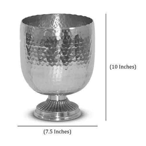 Hammered Pedestal Wine Chillers-Home/Giftware-10" x 7 1/2"-Kevin's Fine Outdoor Gear & Apparel