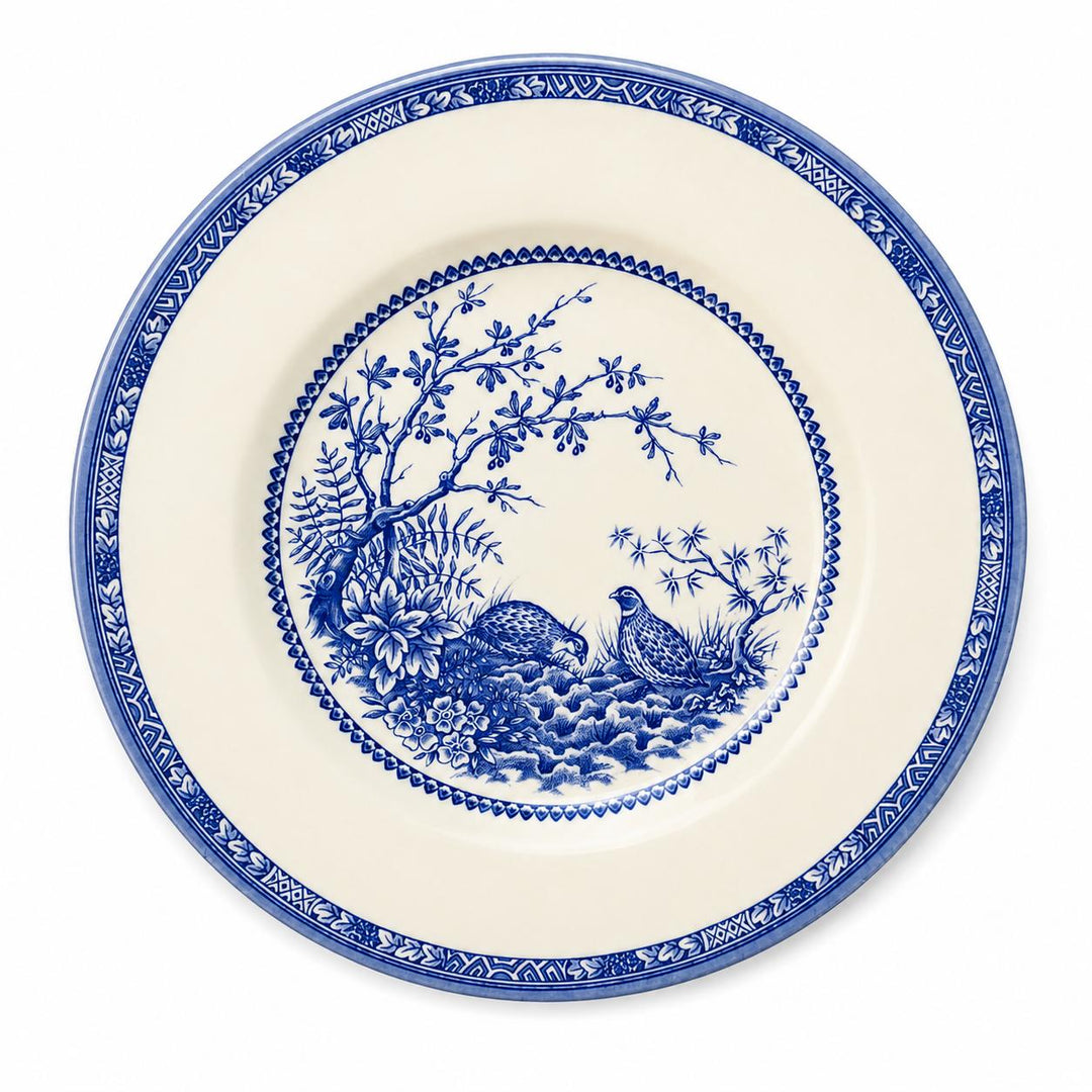 Quail China Salad Plate-Home/Giftware-Blue-Kevin's Fine Outdoor Gear & Apparel