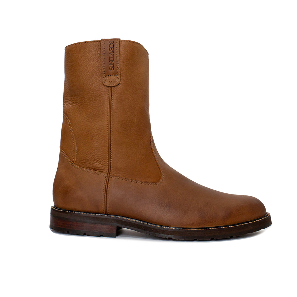 Kevin's Crazy Horse Leather Ranch Boot-Footwear-Cognac-8-D-Kevin's Fine Outdoor Gear & Apparel