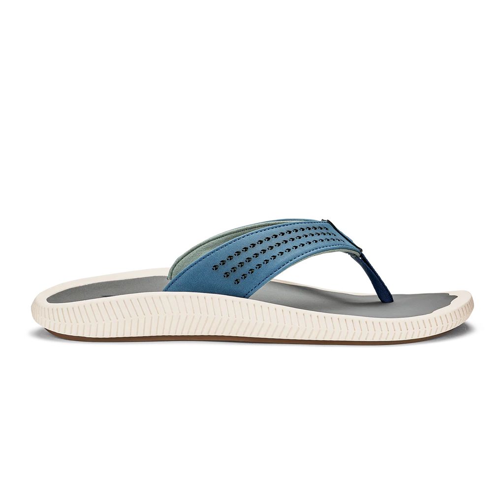 Olukai Men's Ulele Sandal-FOOTWEAR-Slate Blue/Charcoal-7-Kevin's Fine Outdoor Gear & Apparel