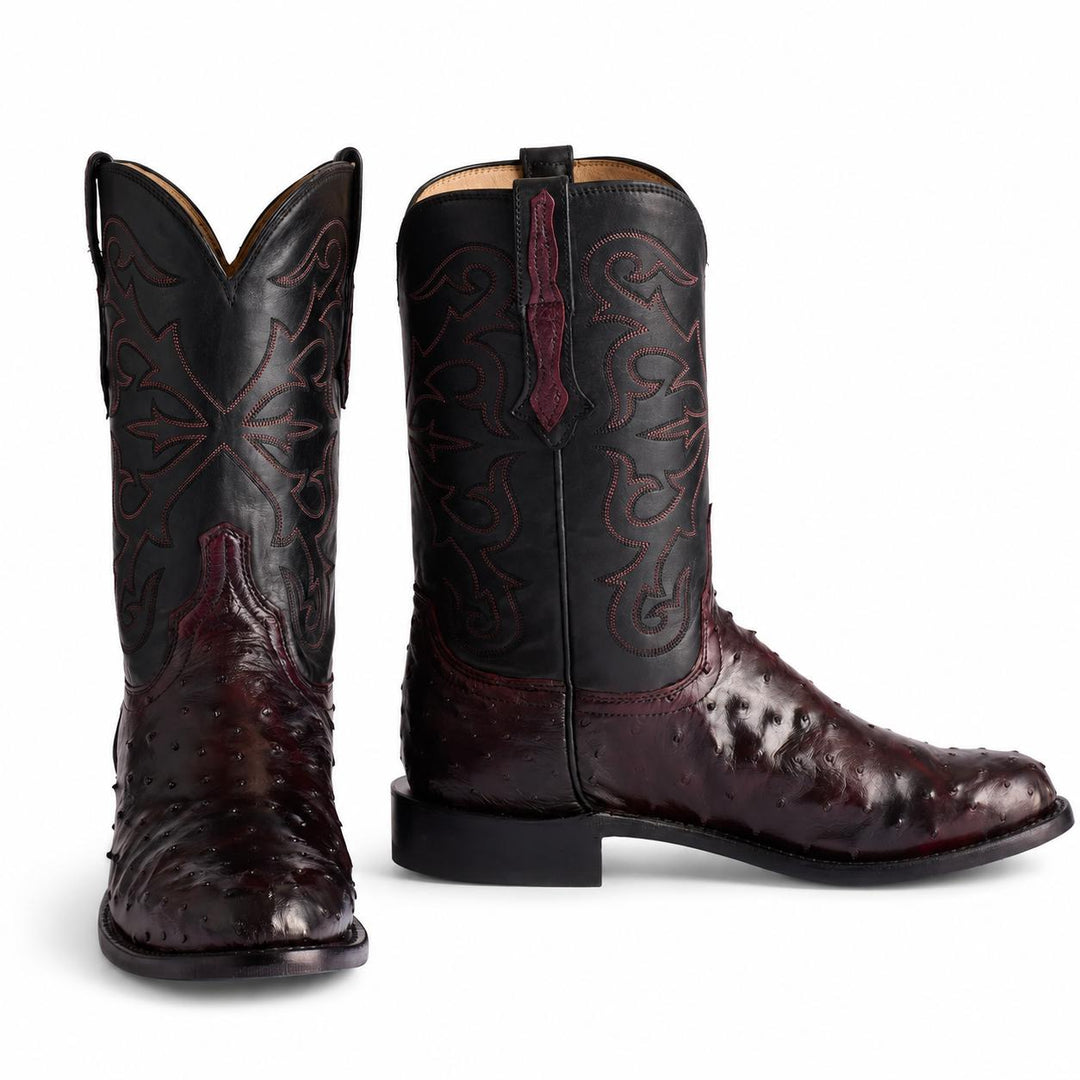 Lucchese Hudson Boot-Men's Footwear-Black Cherry/Black-9-D-Kevin's Fine Outdoor Gear & Apparel