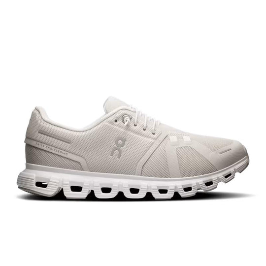 On Running Cloud 6 Wide Women's Shoes-Women's Footwear-Pearl | White-6-Kevin's Fine Outdoor Gear & Apparel