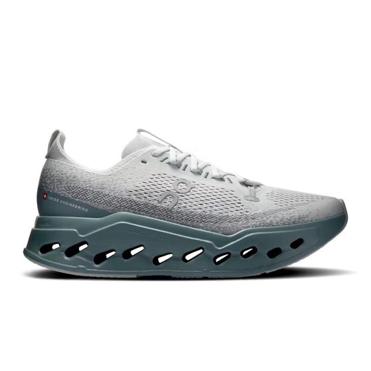 On Running Men's Cloudsurfer Max Shoes-Men's Footwear-Iceberg | Olive-8-Kevin's Fine Outdoor Gear & Apparel