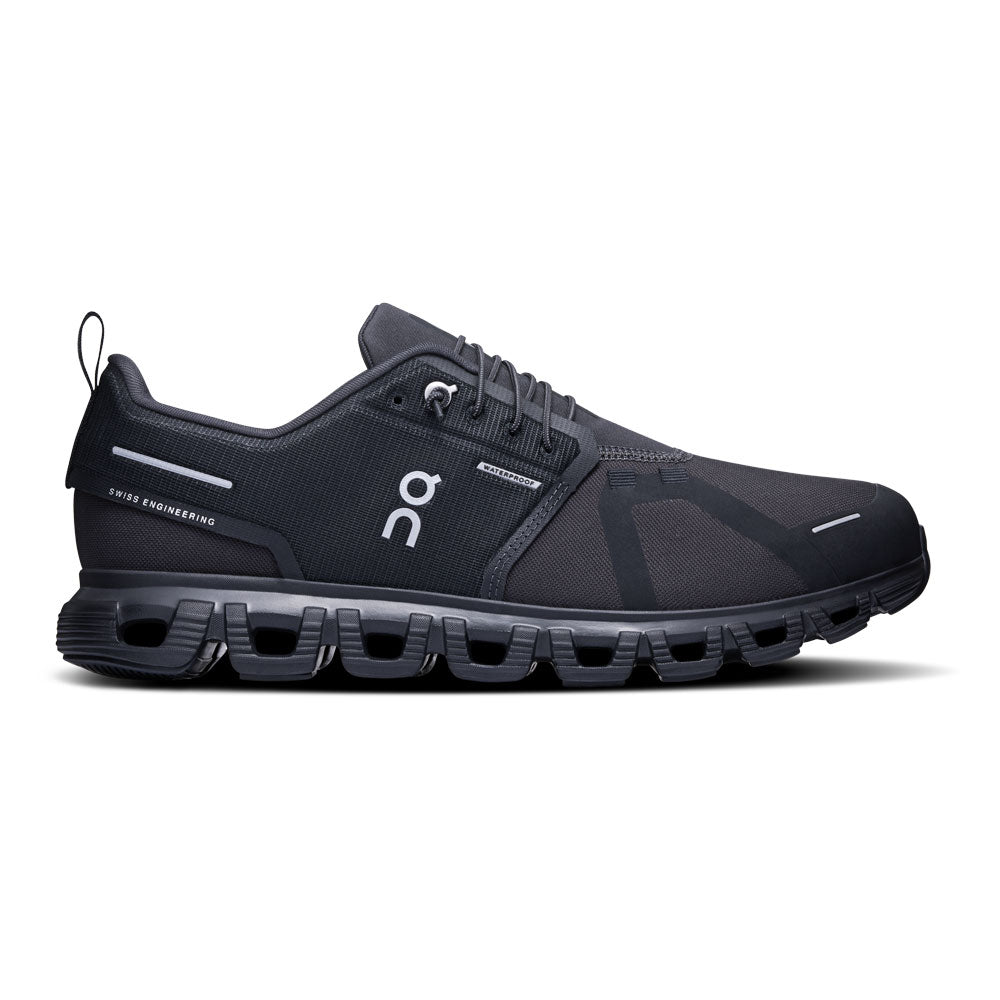 On Running Cloud 6 Waterproof Men's Shoes-Black | Black-8-Kevin's Fine Outdoor Gear & Apparel