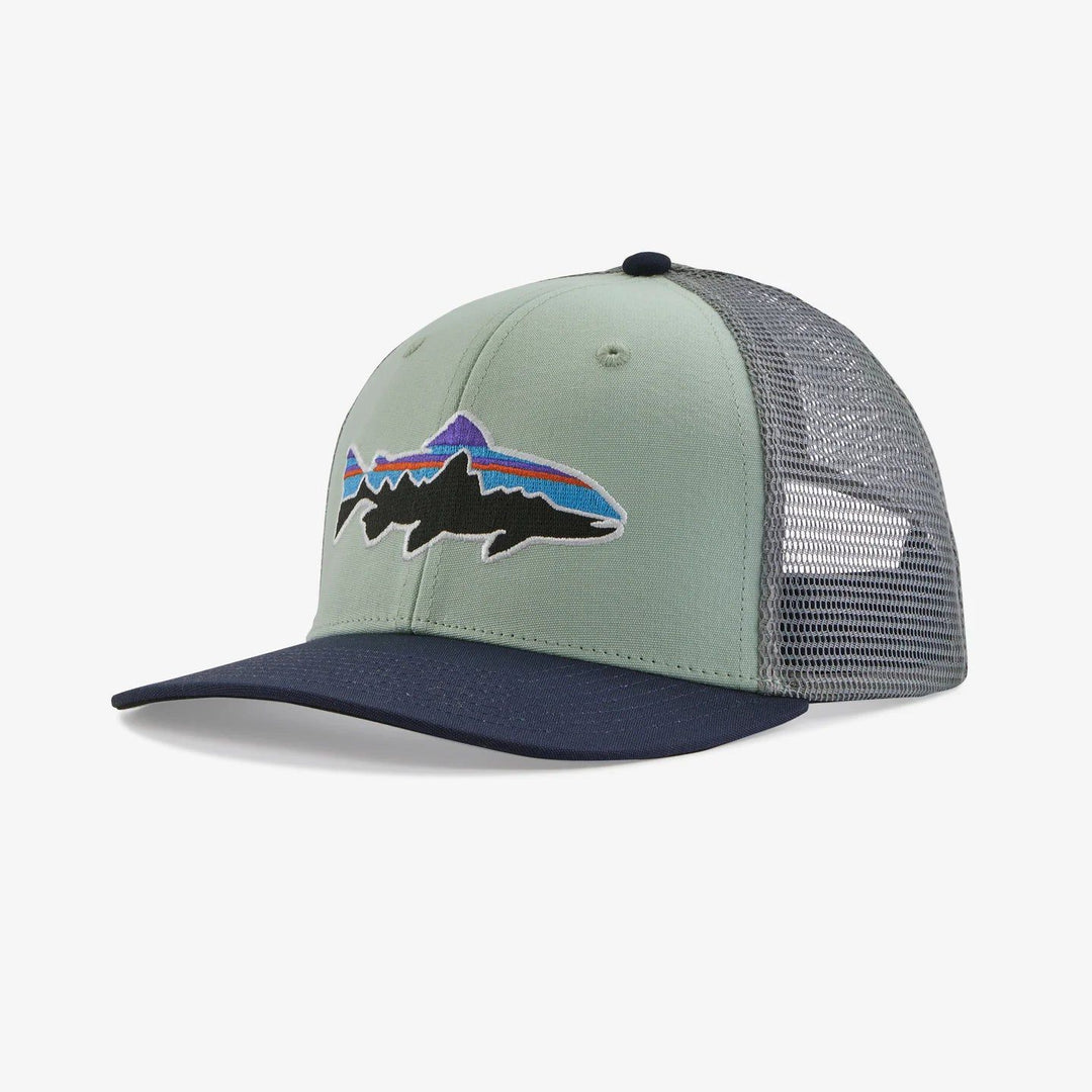 Patagonia Fitz Roy Trout Trucker Hat-Men's Accessories-Tea Green-Kevin's Fine Outdoor Gear & Apparel