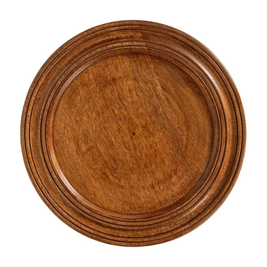 Juliska Bilbao Wood Charger-Home/Giftware-Kevin's Fine Outdoor Gear & Apparel