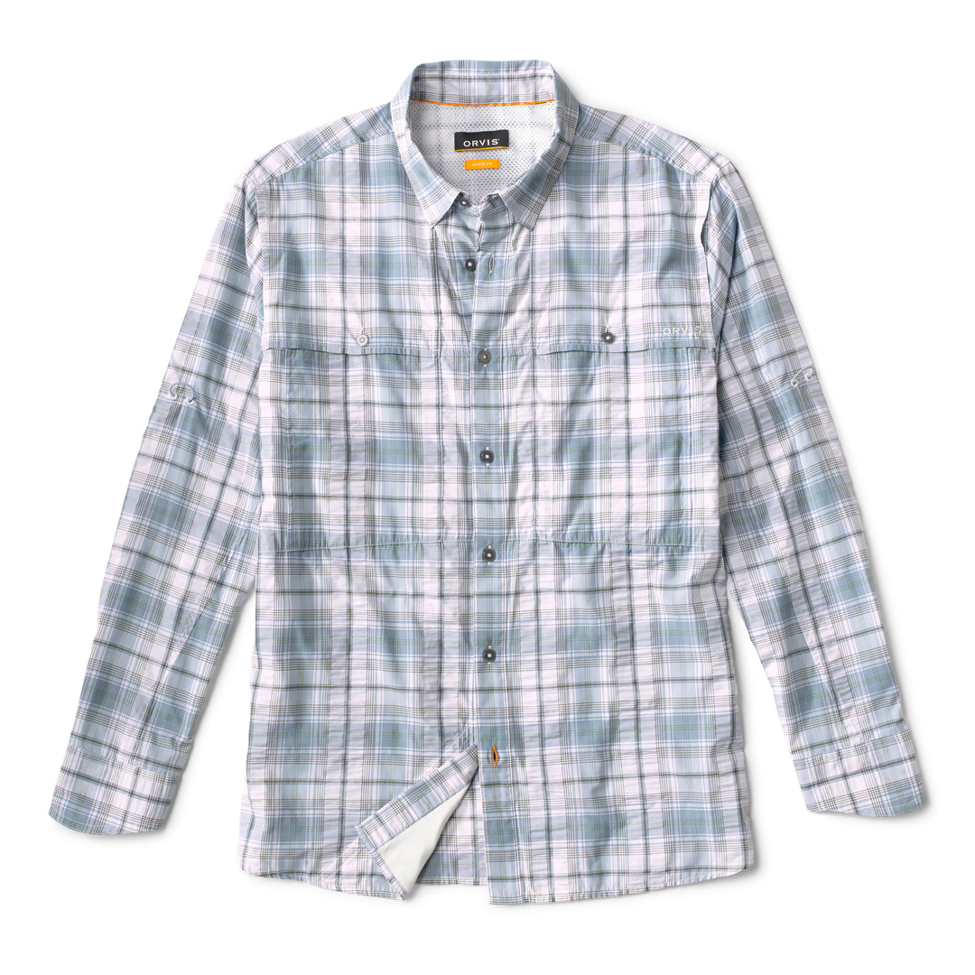 Orvis Long-Sleeved Open Air Caster Plaid Shirt-Men's Clothing-Blue Fog-S-Kevin's Fine Outdoor Gear & Apparel