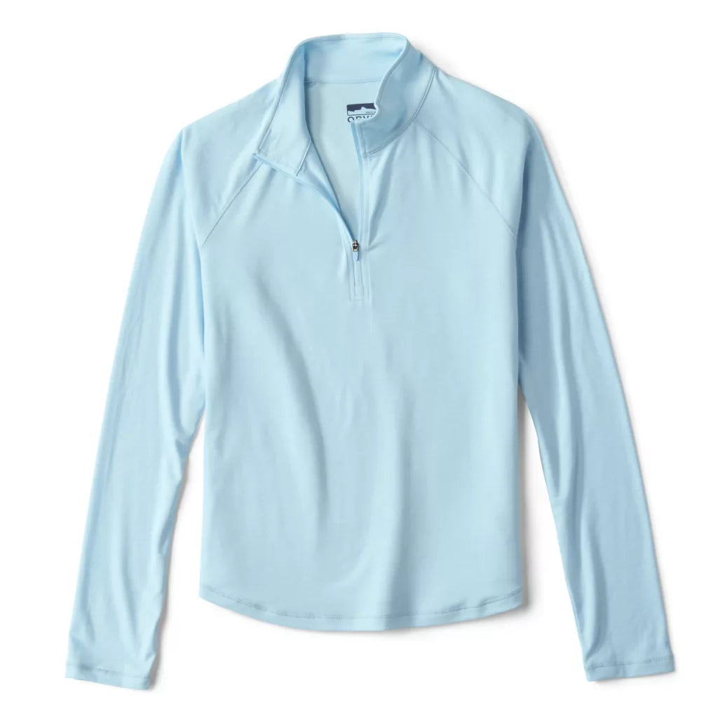 Orvis Women's DriCast 1/4 Zip-Women's Clothing-Blue Mist-XS-Kevin's Fine Outdoor Gear & Apparel