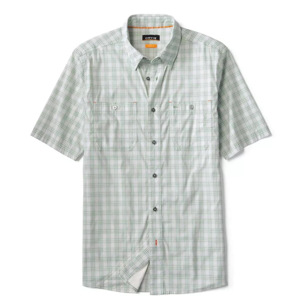 Orvis River Guide Plaid Short-Sleeve Shirt-Men's Clothing-Pacific Blue-S-Kevin's Fine Outdoor Gear & Apparel