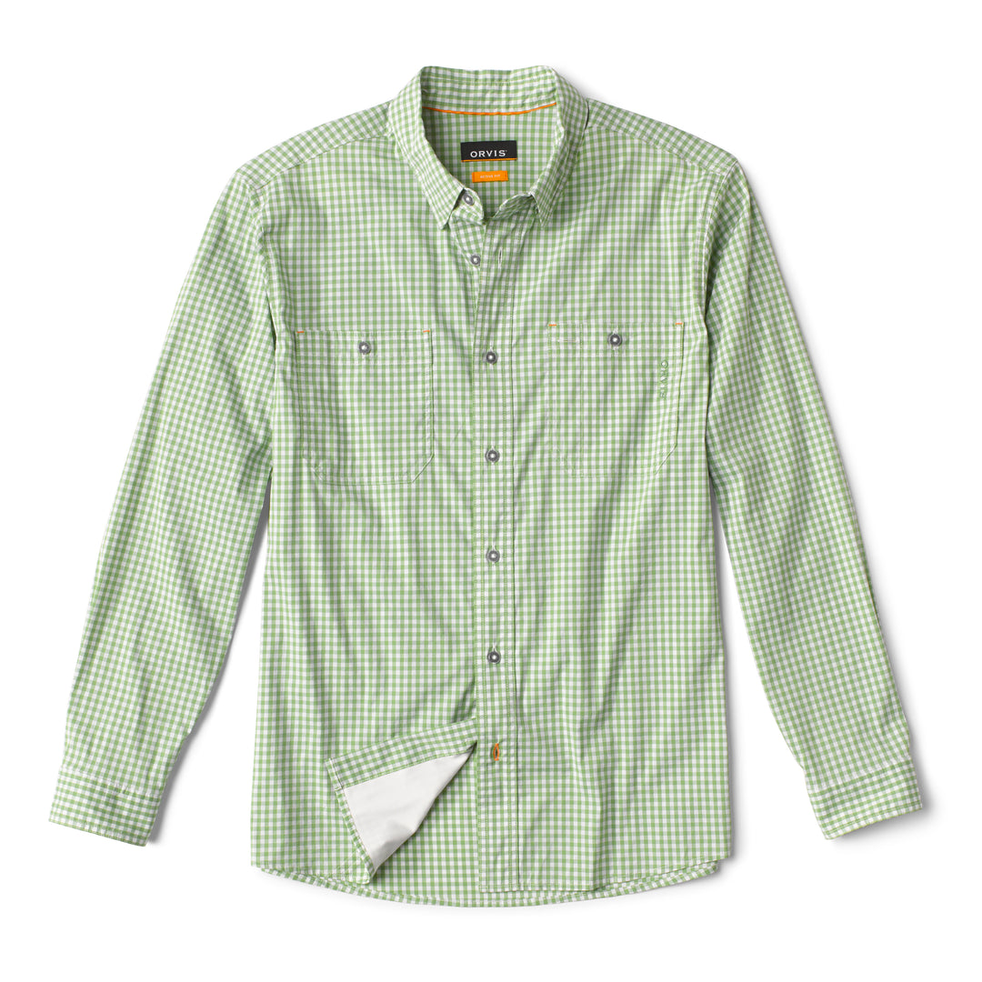 Orvis River Guide 2.0 Long Sleeve Shirt-Men's Clothing-Mojito Gingham-S-Kevin's Fine Outdoor Gear & Apparel