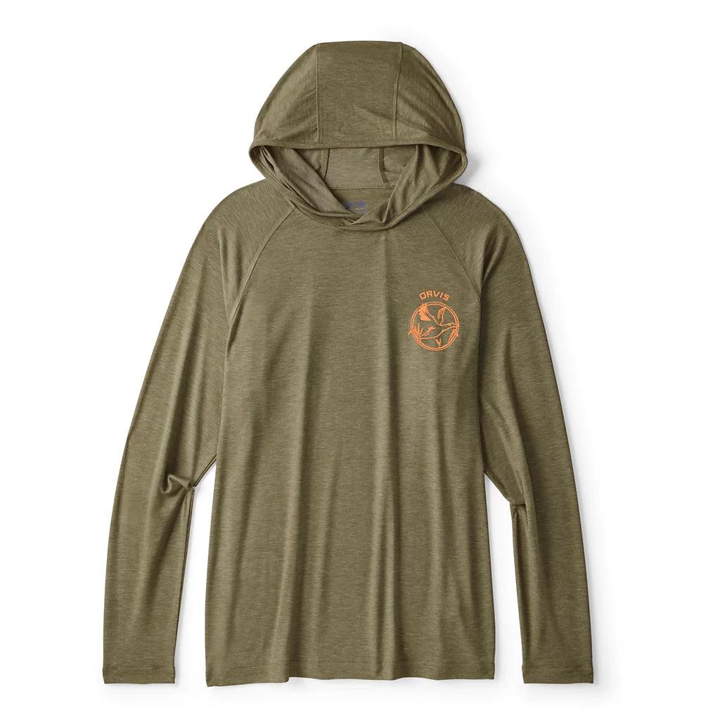 Orvis DriCast Logo Hoodie-Men's Clothing-Tarragon-S-Kevin's Fine Outdoor Gear & Apparel