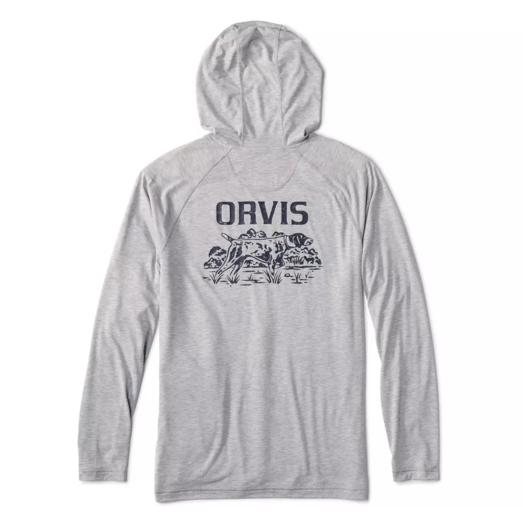 Orvis DriCast Logo Hoodie-Men's Clothing-Light Grey Heather-S-Kevin's Fine Outdoor Gear & Apparel