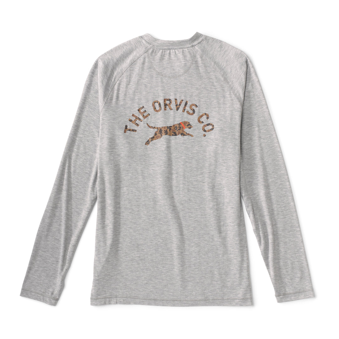 Orvis DriCast Logo Crew Shirt-Men's Clothing-Light Heather Gray-M-Kevin's Fine Outdoor Gear & Apparel