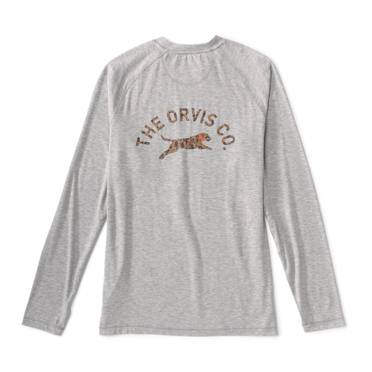 Orvis DriCast Logo Crew Shirt-Men's Clothing-Light Heather Gray-M-Kevin's Fine Outdoor Gear & Apparel