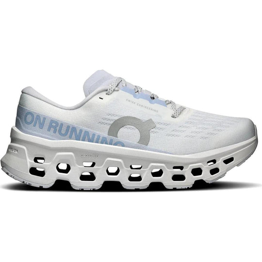 On Running Cloudmonster 3 Women's Shoes-Women's Footwear-White | Frost-6-Kevin's Fine Outdoor Gear & Apparel