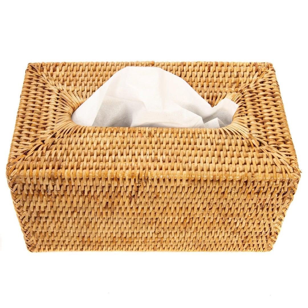 Wicker Flat Tissue Box-Home/Giftware-Kevin's Fine Outdoor Gear & Apparel