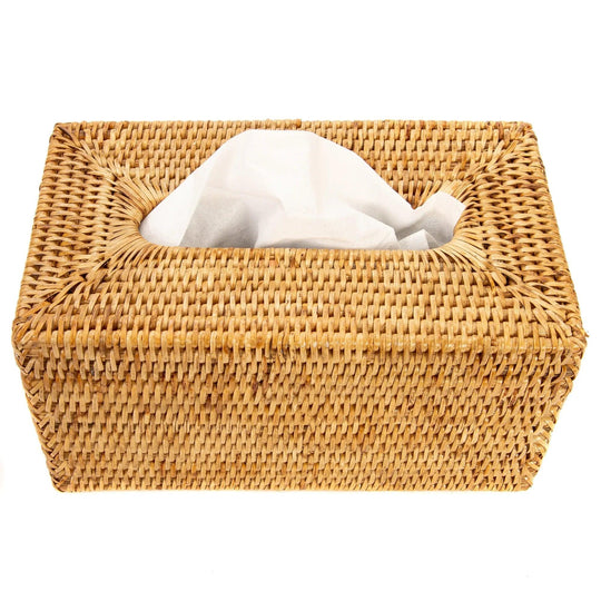 Wicker Flat Tissue Box-Home/Giftware-Kevin's Fine Outdoor Gear & Apparel