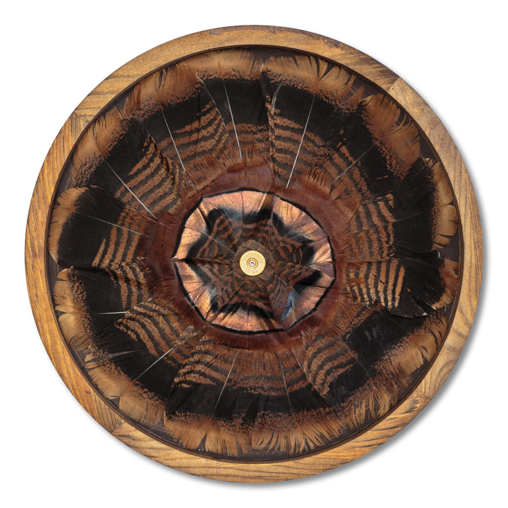Turkey Feather Board w/ Shotshell-Home/Giftware-Kevin's Fine Outdoor Gear & Apparel