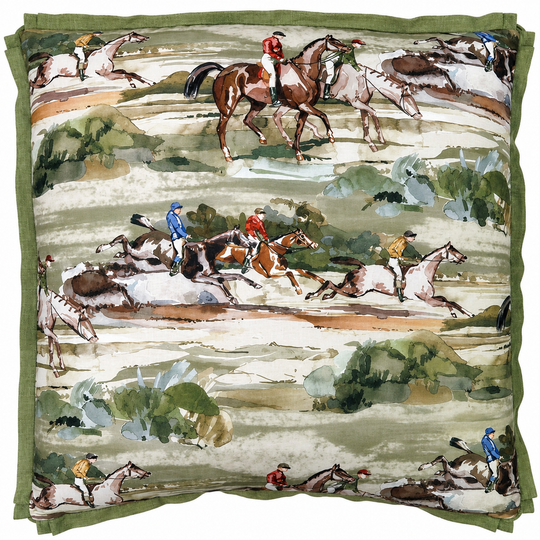 Hunting Morning Gallop Equestrian 22" Pillow-Home/Giftware-Kevin's Fine Outdoor Gear & Apparel