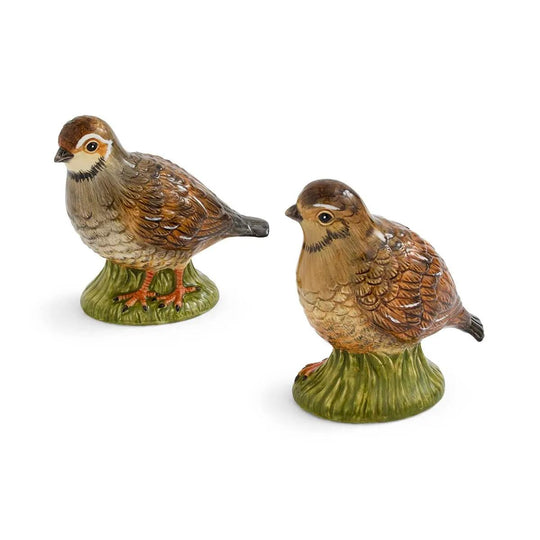 Spode Woodland Quail Salt & Pepper Shakers-Home/Giftware-Kevin's Fine Outdoor Gear & Apparel