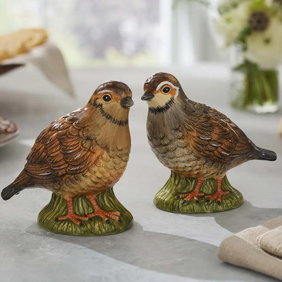 Spode Woodland Quail Salt & Pepper Shakers-Home/Giftware-Kevin's Fine Outdoor Gear & Apparel