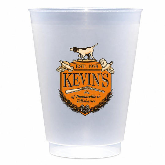 Kevin's Custom Frosted Shatter Proof Cups (8 pack)-Home/Giftware-Kevin's Crest-Kevin's Fine Outdoor Gear & Apparel