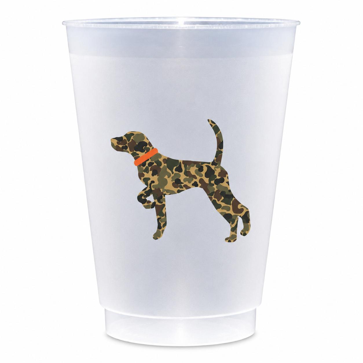 Kevin's Camo Custom Frosted Shatterproof Cups (8 pack)-Home/Giftware-Camo Pointer-Kevin's Fine Outdoor Gear & Apparel