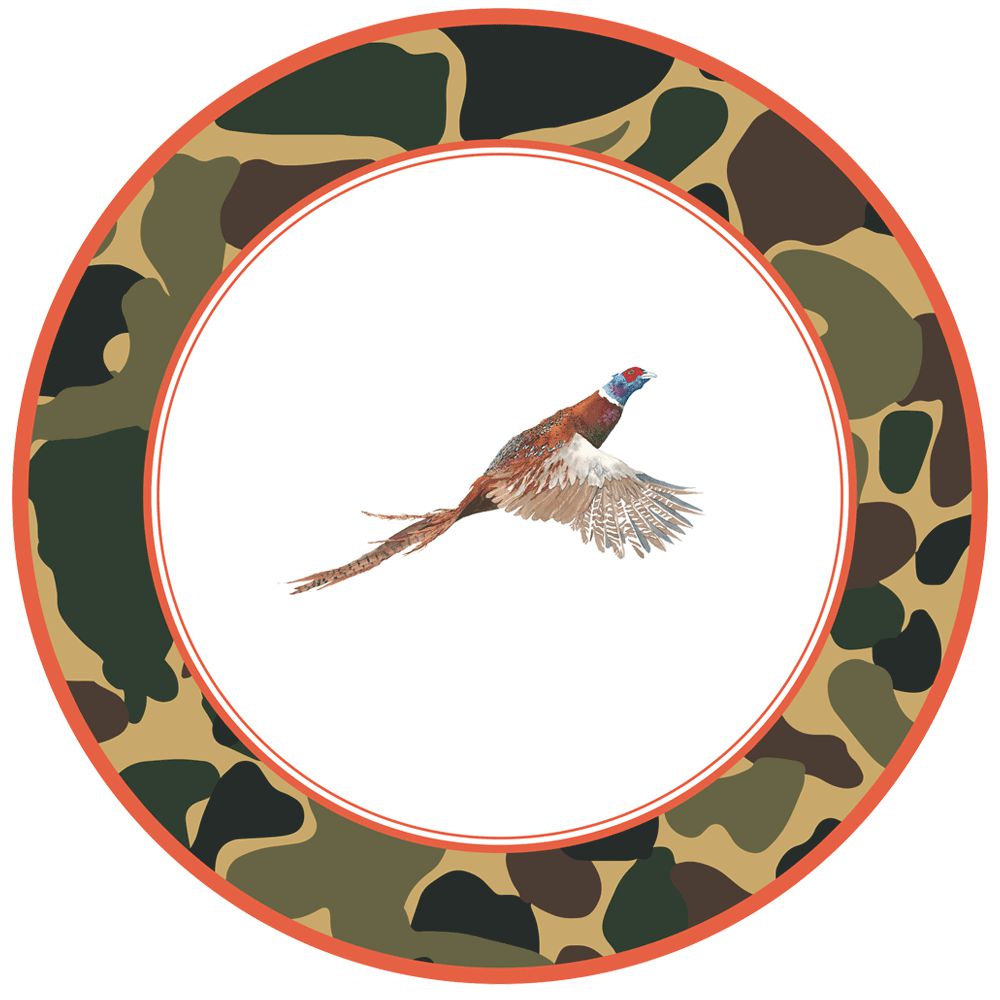 Game Birds & Feather Salad Plates (Set of 4)-Home/Giftware-Game Bird and Feathers-Kevin's Fine Outdoor Gear & Apparel