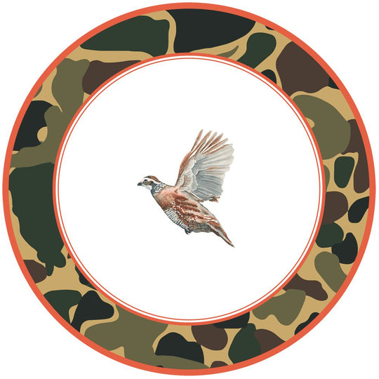 Game Birds & Feather Salad Plates (Set of 4)-Home/Giftware-Game Bird and Feathers-Kevin's Fine Outdoor Gear & Apparel