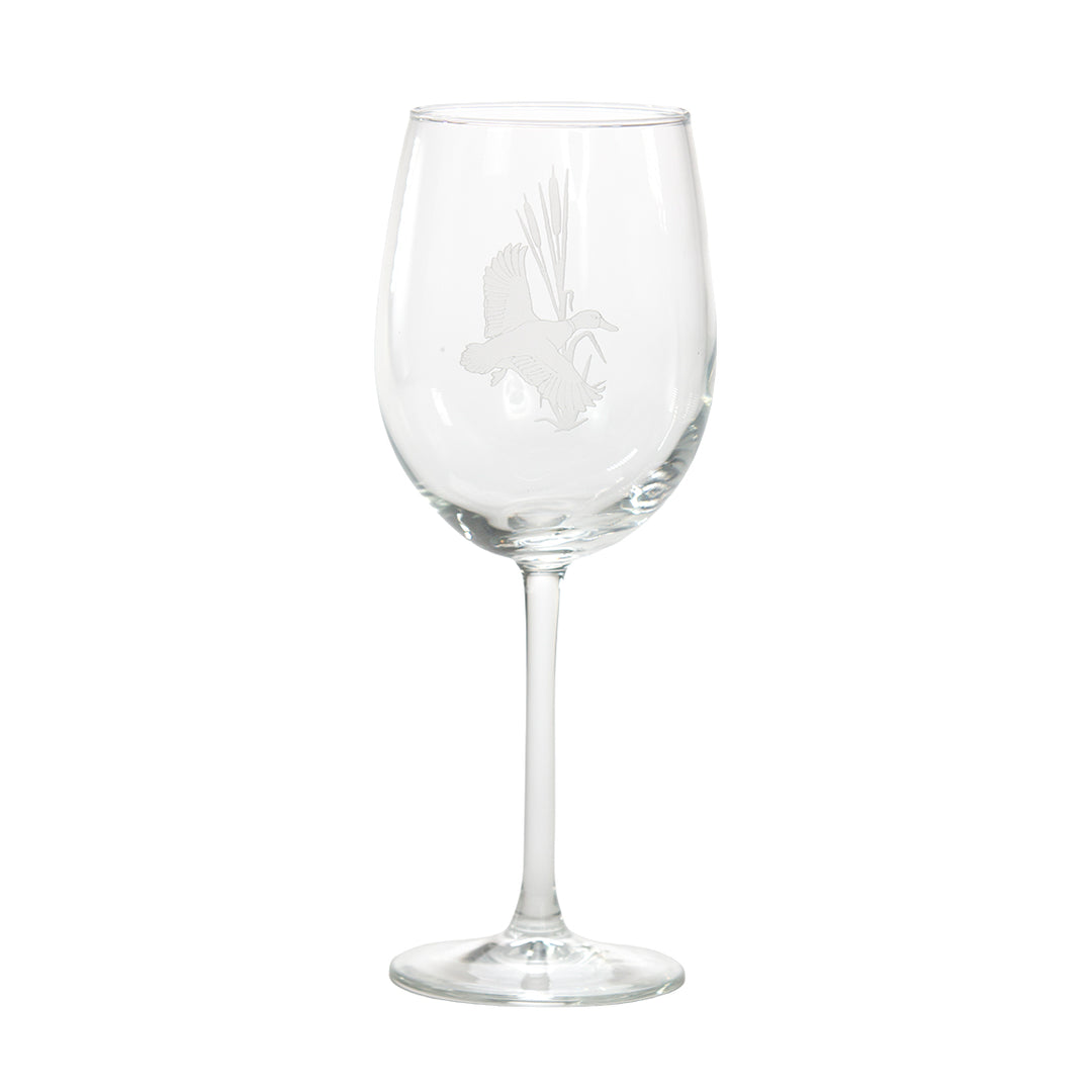 Kevin's Flighted Game Bird Glassware 16 oz. Wine Glass-Lifestyle-Mallard-Kevin's Fine Outdoor Gear & Apparel