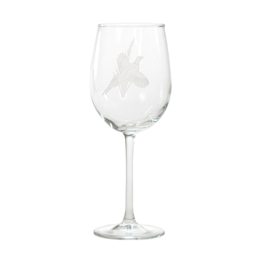 Kevin's Flighted Game Bird Glassware 16 oz. Wine Glass-Lifestyle-Pheasant-Kevin's Fine Outdoor Gear & Apparel