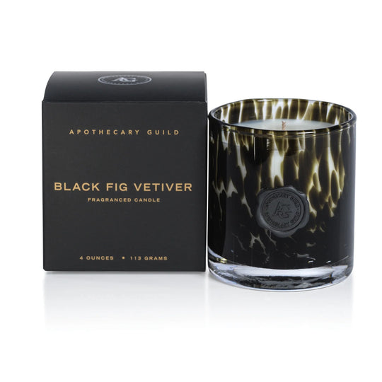 Apothecary Guild Opal Glass Mini Fragranced Candle Jar-Home/Giftware-Black Fig Vetiver-Kevin's Fine Outdoor Gear & Apparel