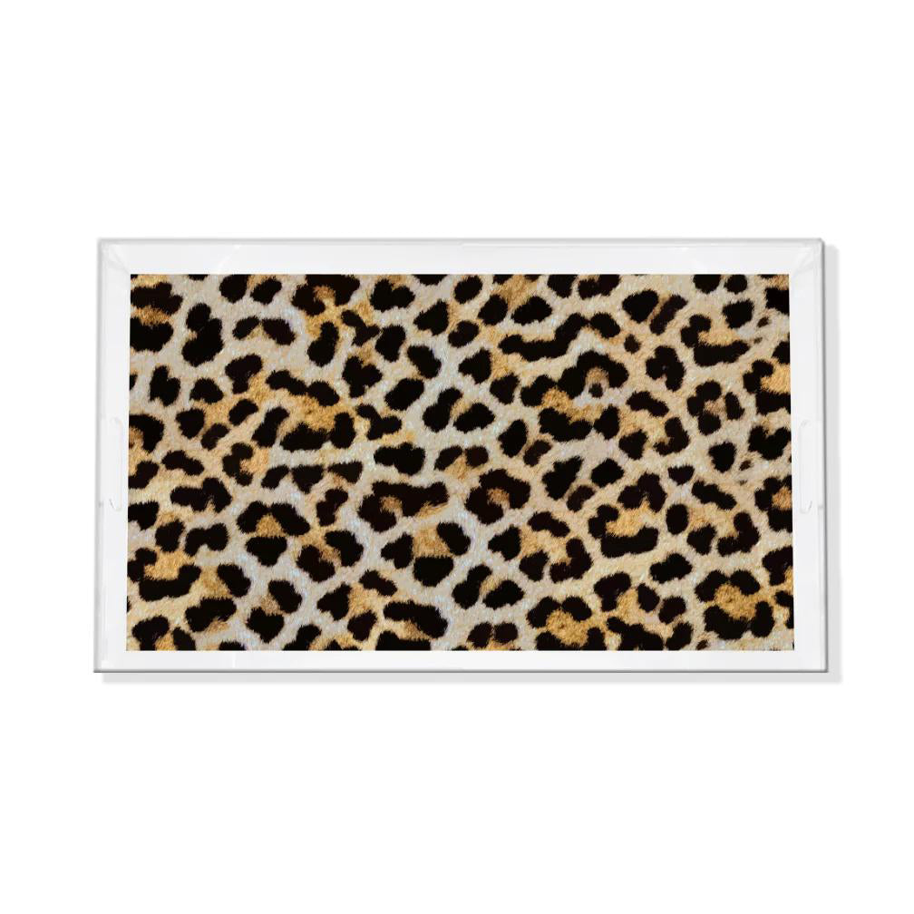 Acrylic Vanity Tray-Home/Giftware-Leopard Skin Natural-Kevin's Fine Outdoor Gear & Apparel