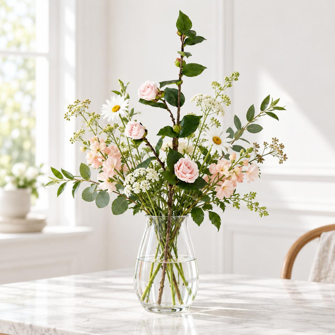 30" Pink Camellia Stem-Home/Giftware-Kevin's Fine Outdoor Gear & Apparel