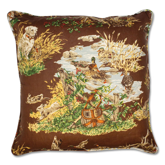 Schumacher Dog and Duck Linen Pillow Covers-Home/Giftware-Kevin's Fine Outdoor Gear & Apparel