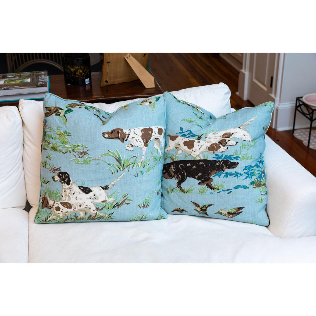 Schumacher Pointers Sky Pillow Cover-Kevin's Fine Outdoor Gear & Apparel