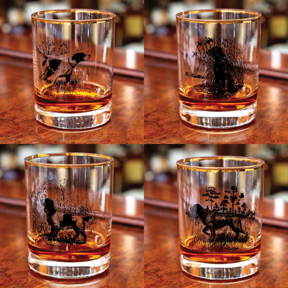 Sporting Dogs Double Old Fashioned Set of 4-Home/Giftware-Kevin's Fine Outdoor Gear & Apparel