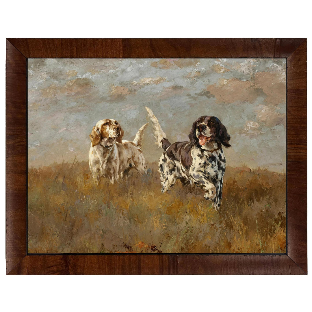Vintage Hunting Dogs Framed Oil Reproduction-Home/Giftware-English Setter-Kevin's Fine Outdoor Gear & Apparel