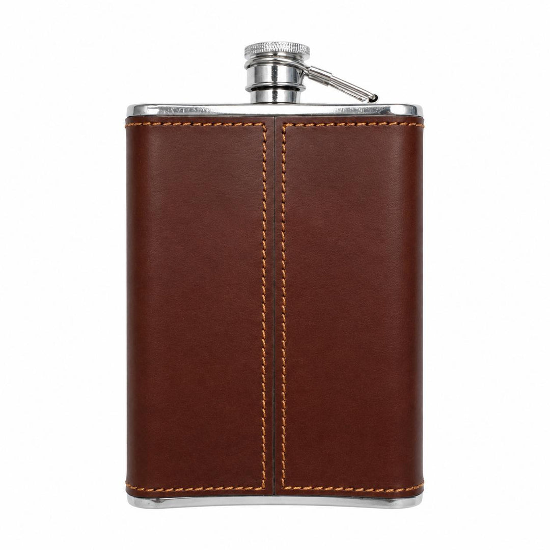 Kevin's Leather Wrapped 8 oz Flask-Home/Giftware-Kevin's Fine Outdoor Gear & Apparel