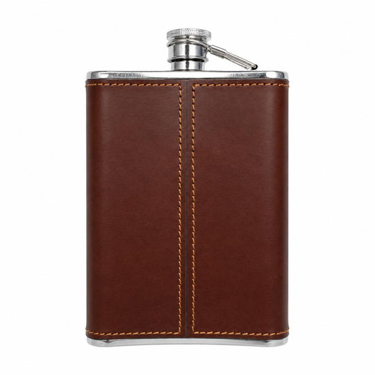 Kevin's Leather Wrapped 8 oz Flask-Home/Giftware-Kevin's Fine Outdoor Gear & Apparel