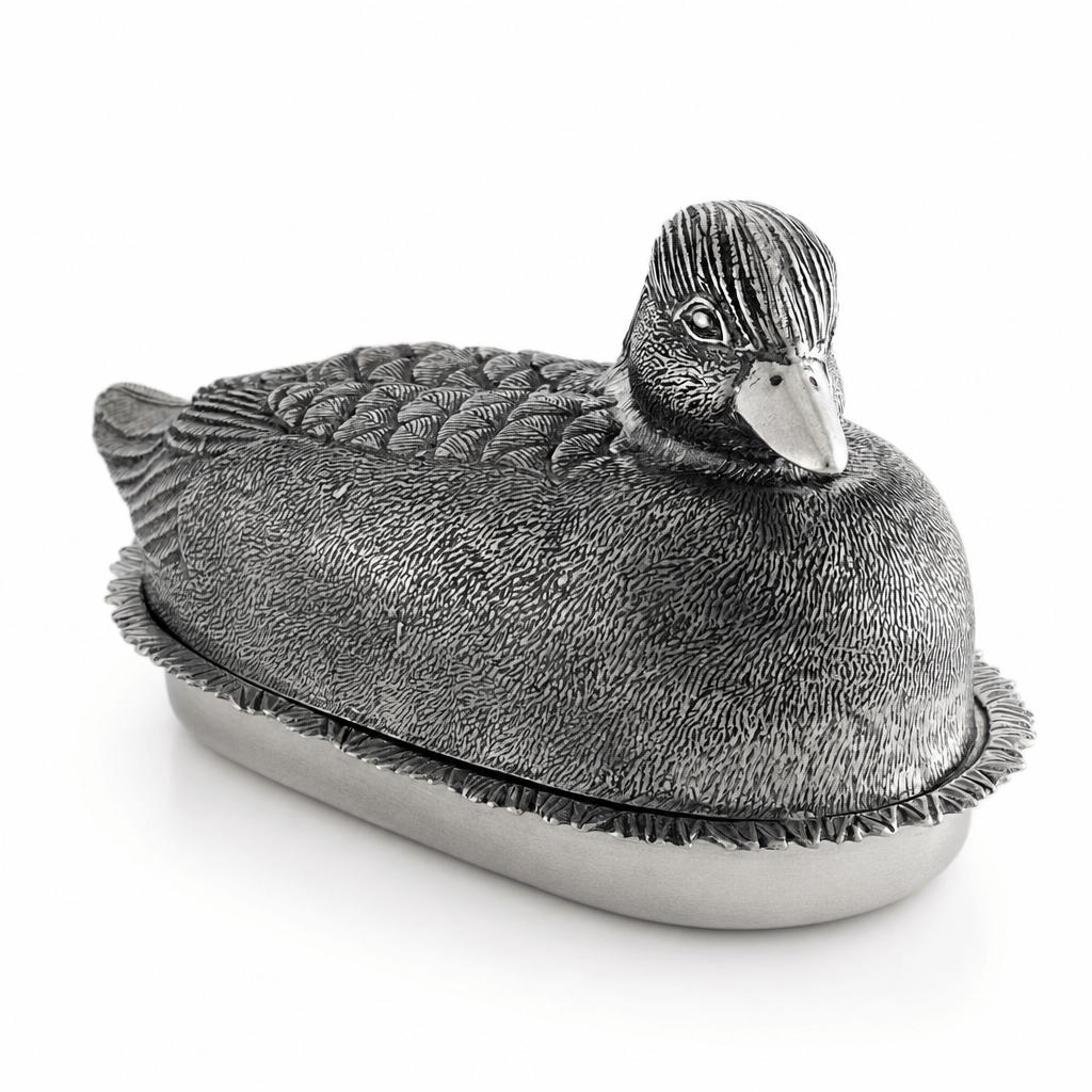 Pewter Mallard Duck Butter Dish-Home/Giftware-Kevin's Fine Outdoor Gear & Apparel
