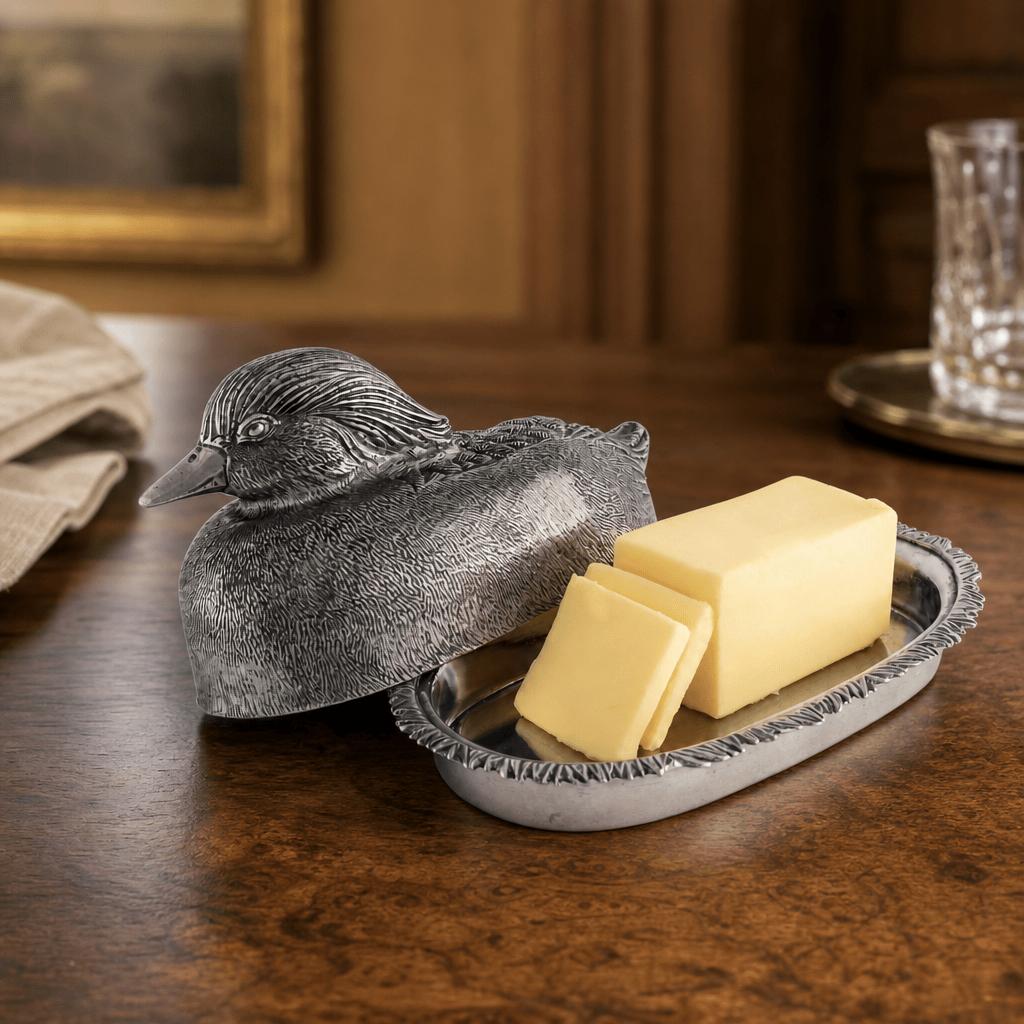 Pewter Mallard Duck Butter Dish-Home/Giftware-Kevin's Fine Outdoor Gear & Apparel