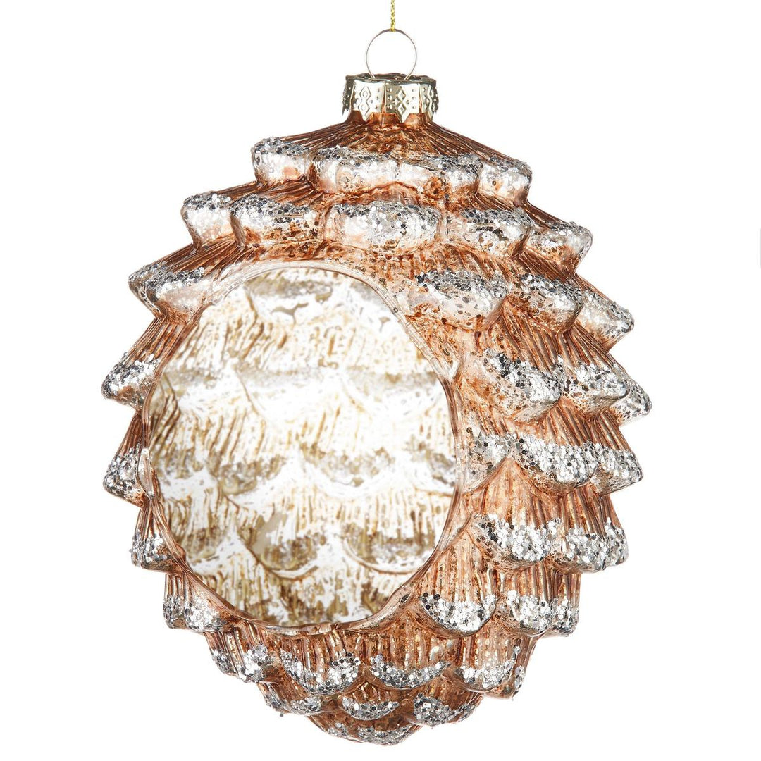6,5" Tannenzapfen-Kerzenhalter-Ornament