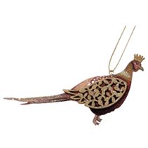 Royal Game Bird Glitter Ornaments