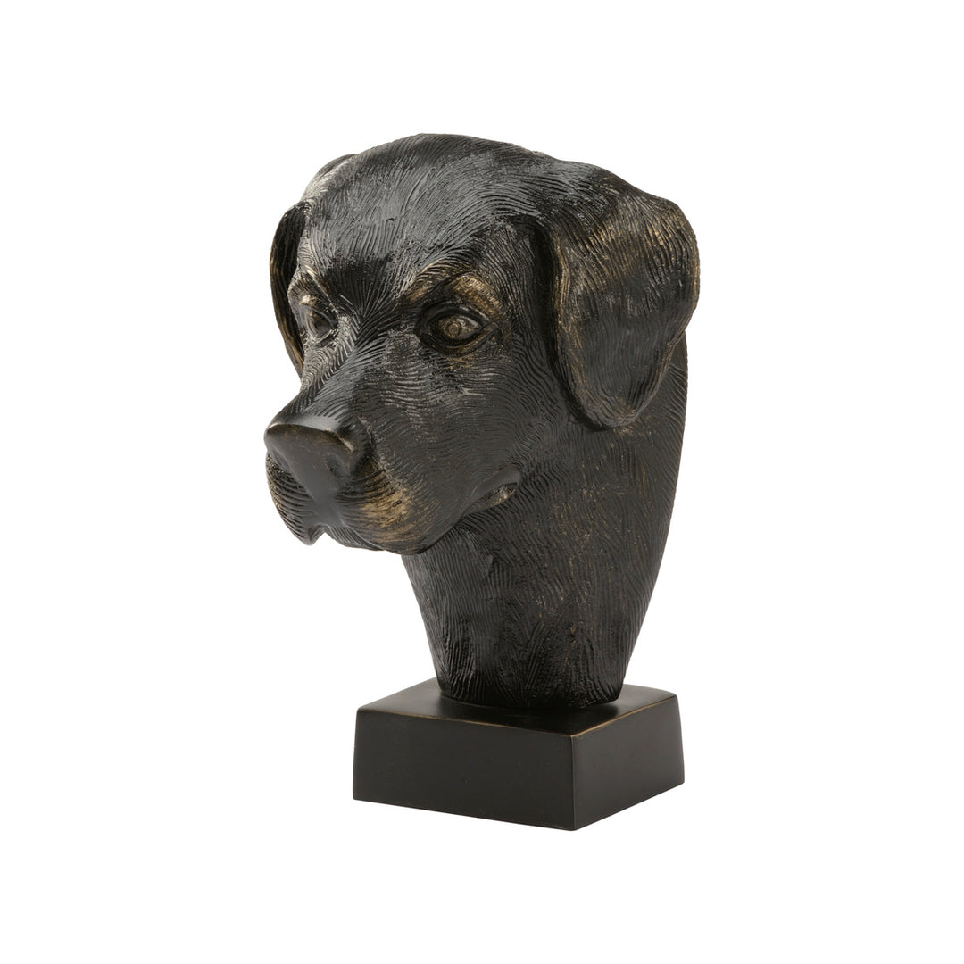 Bronze Lab Head Sculpture-Home/Giftware-Black-Dex-Kevin's Fine Outdoor Gear & Apparel