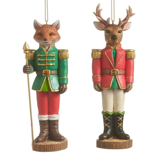 5.5" Fox and Deer Ornament-Home/Giftware-Kevin's Fine Outdoor Gear & Apparel