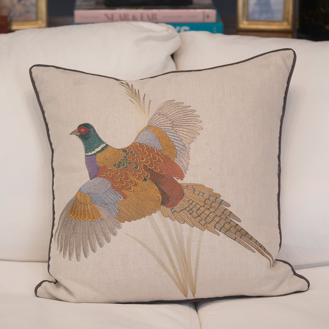 Pheasant Pillow Covers 22" (Set of 2)-Home/Giftware-Kevin's Fine Outdoor Gear & Apparel