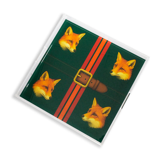 The Elegant Fox Tray-Home/Giftware-Green-Kevin's Fine Outdoor Gear & Apparel