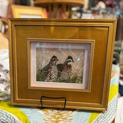 Bobwhite Pair Framed Artwork-Home/Giftware-Kevin's Fine Outdoor Gear & Apparel