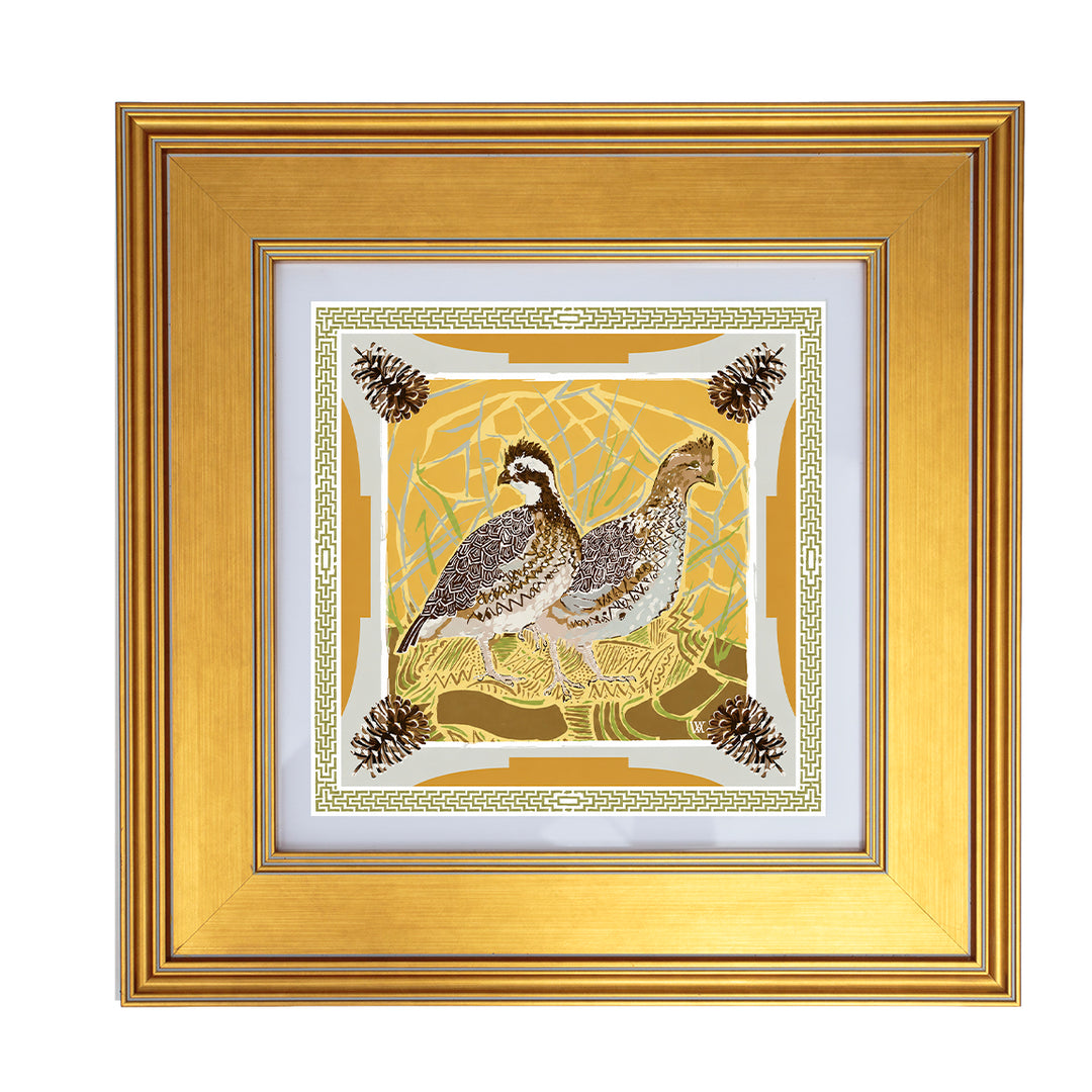 10" Framed Paper Scarf Design Artwork